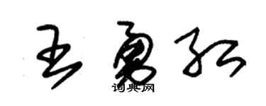 朱锡荣王勇红草书个性签名怎么写