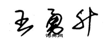 朱锡荣王勇升草书个性签名怎么写