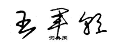 朱锡荣王军朝草书个性签名怎么写