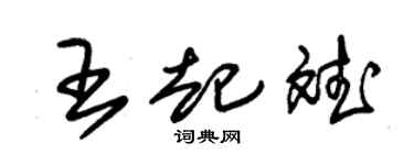 朱锡荣王起斌草书个性签名怎么写