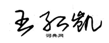 朱锡荣王红凯草书个性签名怎么写