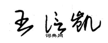 朱锡荣王信凯草书个性签名怎么写