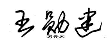 朱锡荣王勋建草书个性签名怎么写