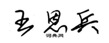 朱锡荣王恩兵草书个性签名怎么写