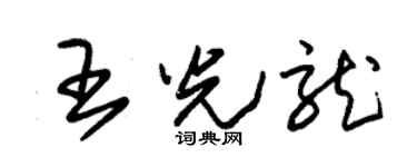 朱锡荣王光龙草书个性签名怎么写