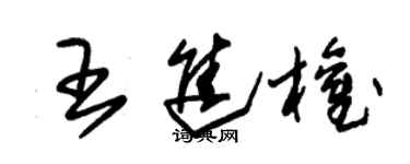 朱锡荣王进权草书个性签名怎么写