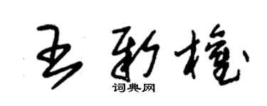 朱锡荣王新权草书个性签名怎么写