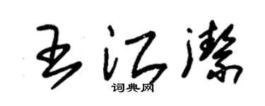 朱锡荣王江洁草书个性签名怎么写