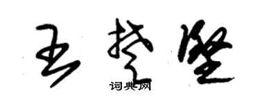 朱锡荣王楚坚草书个性签名怎么写