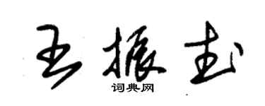 朱锡荣王振武草书个性签名怎么写
