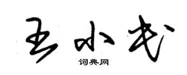 朱锡荣王小民草书个性签名怎么写