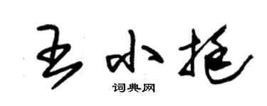 朱锡荣王小挺草书个性签名怎么写