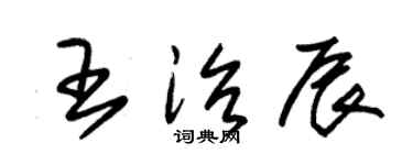 朱锡荣王治辰草书个性签名怎么写