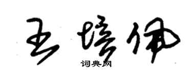 朱锡荣王培佩草书个性签名怎么写