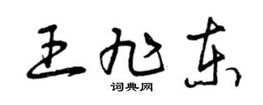 曾庆福王旭东草书个性签名怎么写