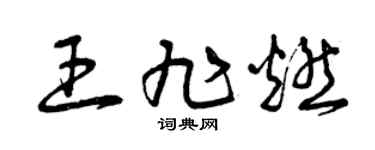 曾庆福王旭燃草书个性签名怎么写