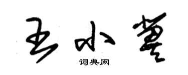 朱锡荣王小冀草书个性签名怎么写