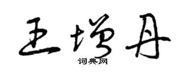 曾庆福王增丹草书个性签名怎么写