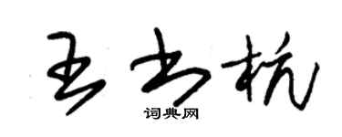 朱锡荣王书杭草书个性签名怎么写