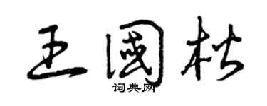 曾庆福王国楷草书个性签名怎么写