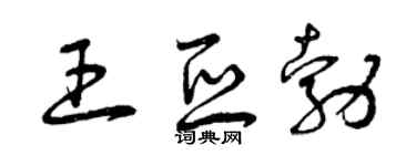 曾庆福王亚勃草书个性签名怎么写