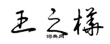 曾庆福王之桦草书个性签名怎么写