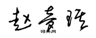 朱锡荣赵梦琪草书个性签名怎么写