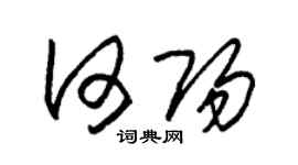 朱锡荣何阳草书个性签名怎么写