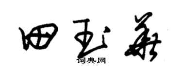 朱锡荣田玉华草书个性签名怎么写