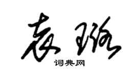 朱锡荣袁璐草书个性签名怎么写