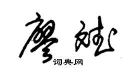 朱锡荣廖斌草书个性签名怎么写