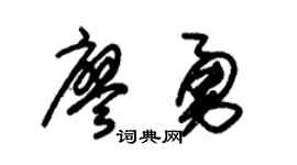 朱锡荣廖勇草书个性签名怎么写