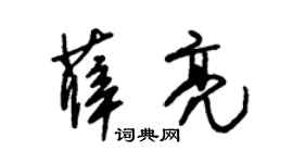 朱锡荣薛亮草书个性签名怎么写