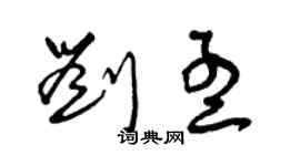 曾庆福刘孟草书个性签名怎么写