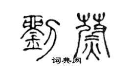 陈声远刘蔚篆书个性签名怎么写