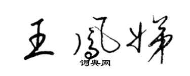 梁锦英王凤娣草书个性签名怎么写