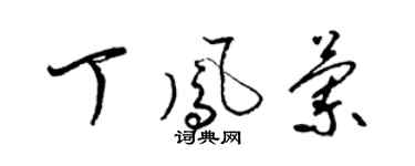 梁锦英丁凤兰草书个性签名怎么写