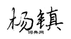 曾庆福杨镇行书个性签名怎么写