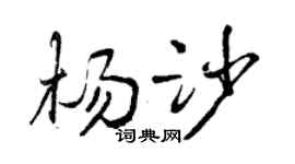 曾庆福杨沙行书个性签名怎么写