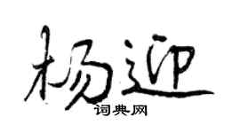 曾庆福杨迎行书个性签名怎么写