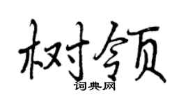 曾庆福树领行书个性签名怎么写