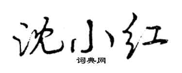 曾庆福沈小红行书个性签名怎么写