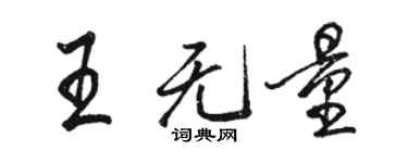 骆恒光王无量行书个性签名怎么写