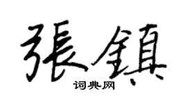 王正良张镇行书个性签名怎么写