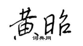 王正良黄昭行书个性签名怎么写