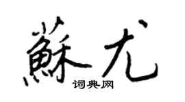 王正良苏尤行书个性签名怎么写