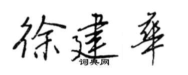 王正良徐建华行书个性签名怎么写