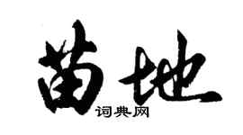 胡问遂苗地行书个性签名怎么写