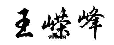 胡问遂王嵘峰行书个性签名怎么写