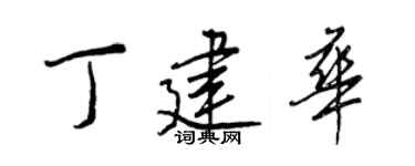 王正良丁建华行书个性签名怎么写